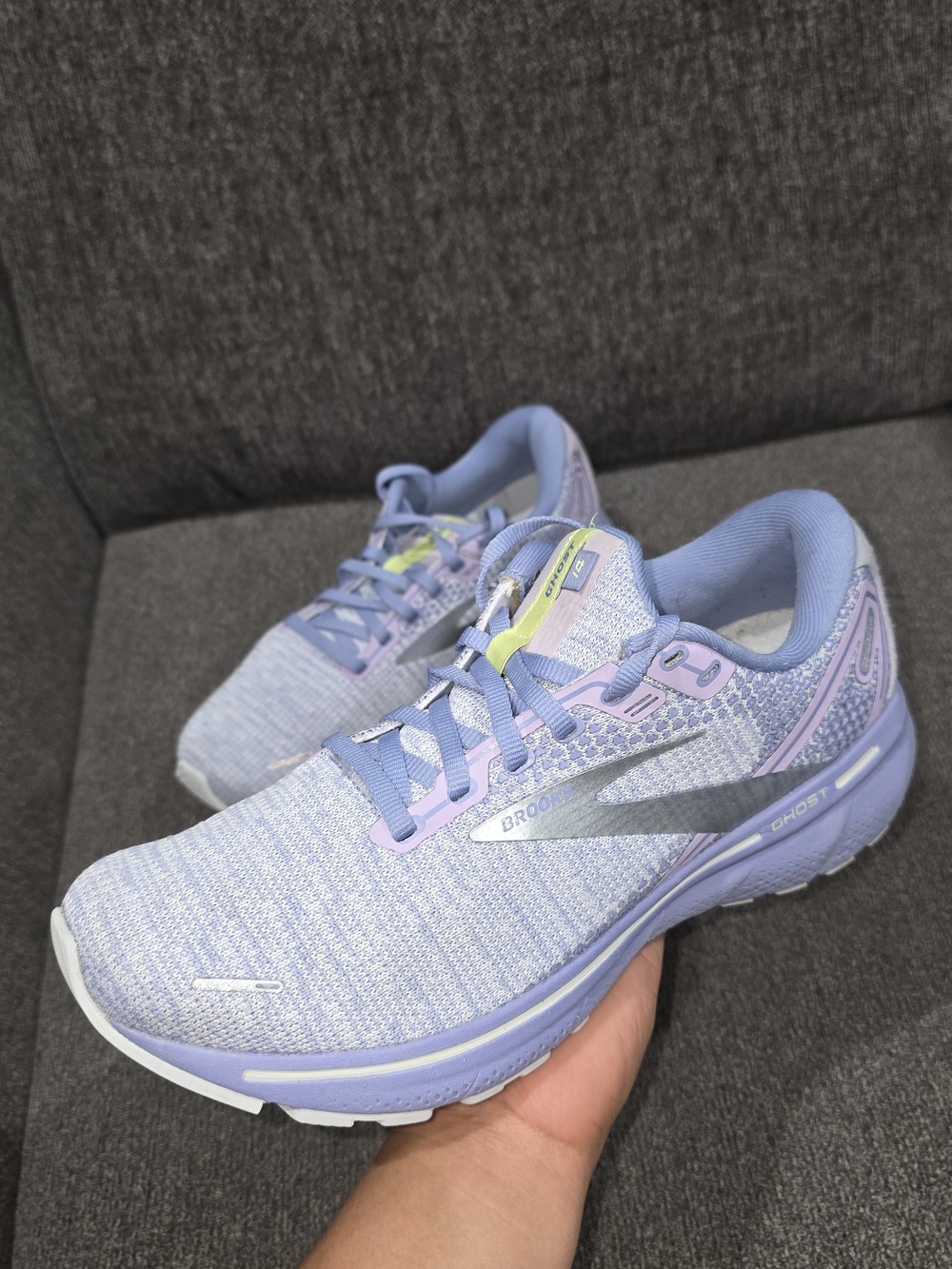 Brooks Ghost Women's Running Shoes - Lavender / Silver - Picture 7 of 10